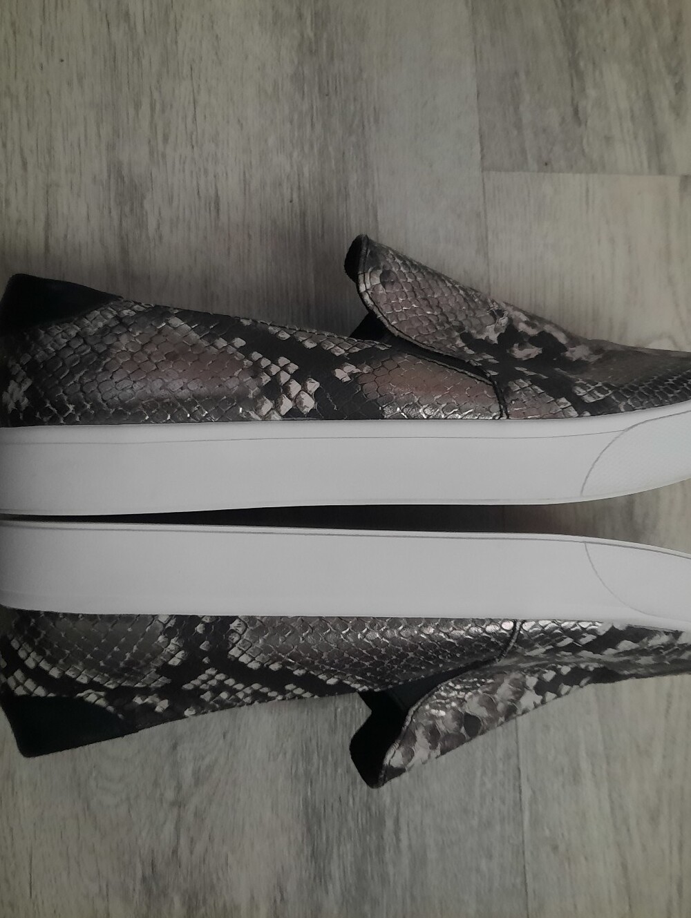 Cole Haan Black & Gray Snake-Print Slip-On Sneakers - Picture 4 of 8